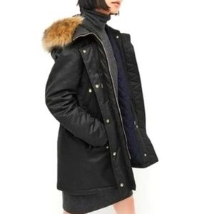 J. Crew Perfect Winter Parka with Eco-Friendly PrimaLoft Size Medium